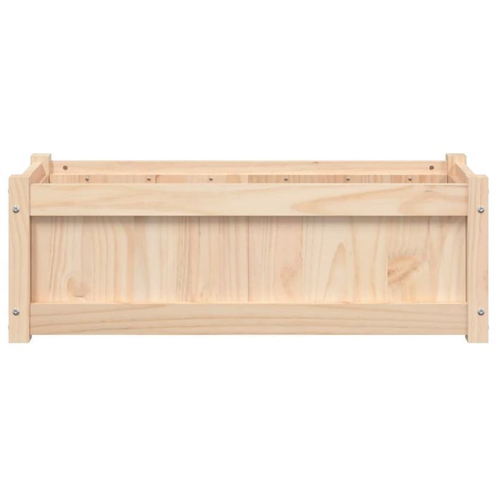 Jardinière d'extérieur 90x31x31 cm bois de pin massif - Photo n°5