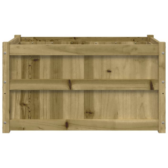 Jardinière d'extérieur 90x50x50 cm bois de pin imprégné - Photo n°5