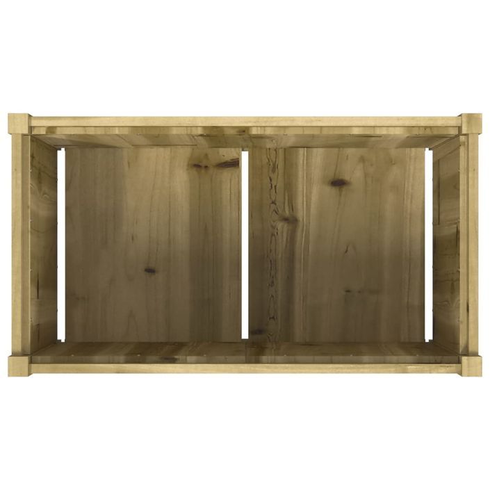 Jardinière d'extérieur 90x50x50 cm bois de pin imprégné - Photo n°8