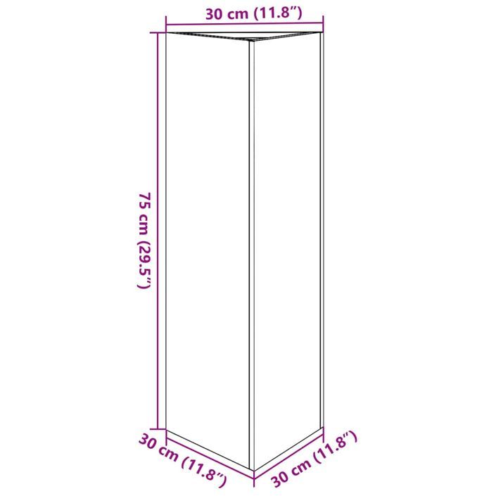 Jardinières 2 pcs triangulaire 30x26x75 cm acier inoxydable - Photo n°12