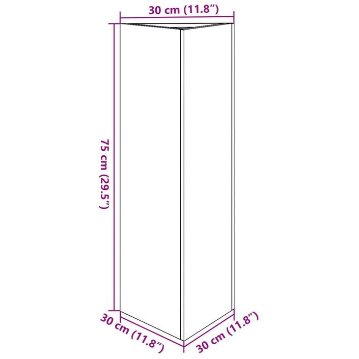 Jardinières 2 pcs vert olive triangulaire 30x26x75 cm acier - Photo n°12