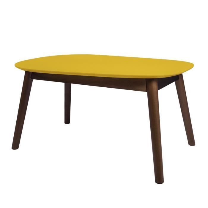 JASON Set de 2 Tables basses - Imitation bois - L 120 x P 70 x H 43 cm - Photo n°6