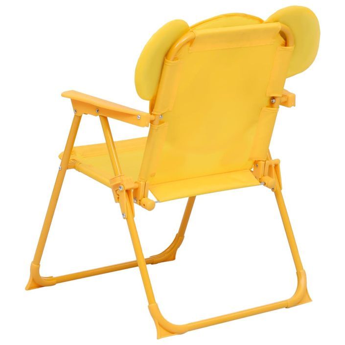 Jeu de bistro avec parasol pour enfants 3 pcs Jaune - Photo n°6