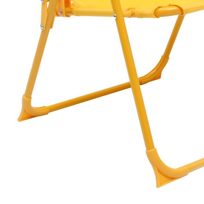 Jeu de bistro avec parasol pour enfants 3 pcs Jaune - Photo n°8