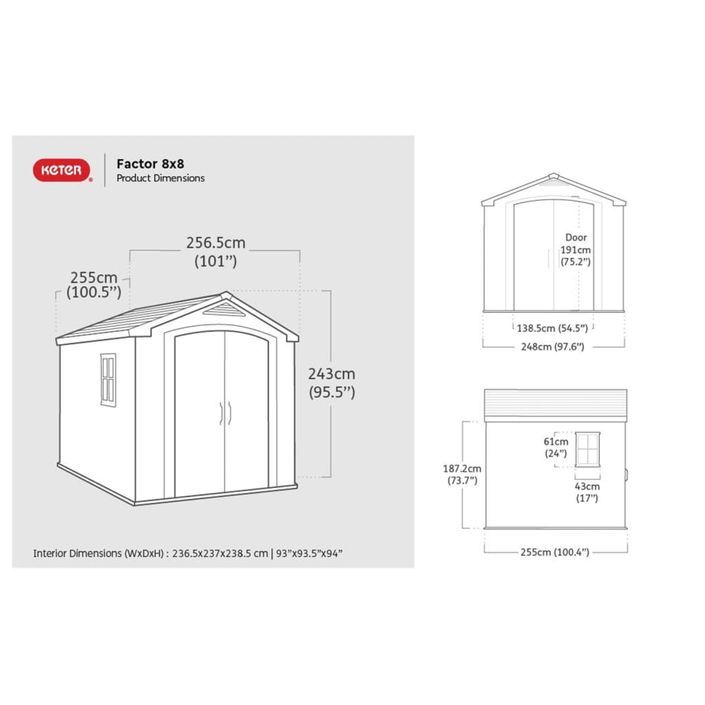 Keter Abri de jardin Factor 66 beige - Photo n°10