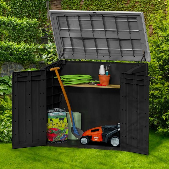 Keter Armoire de stockage de jardin Store It OutMax Anthracite et gris - Photo n°3