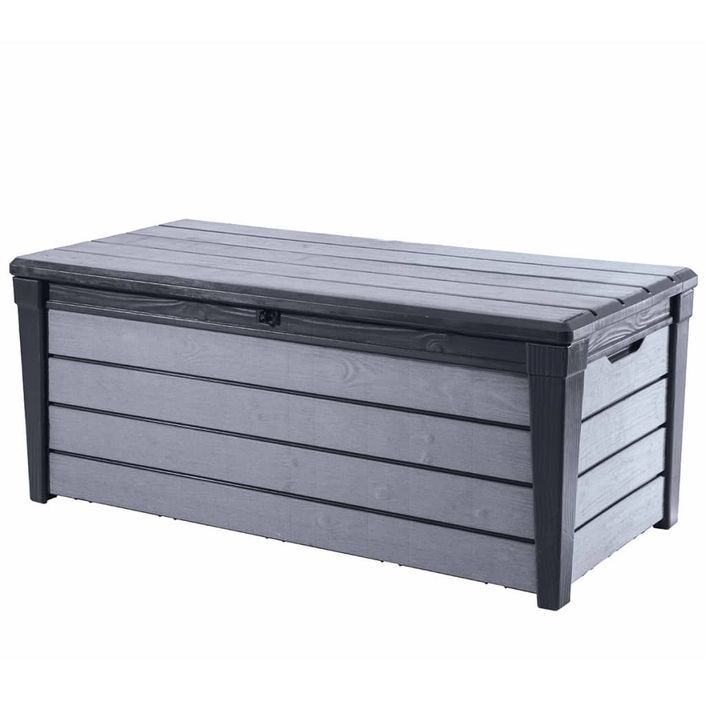 Keter Boîte de rangement de jardin Brushwood 455 L Anthracite - Photo n°1