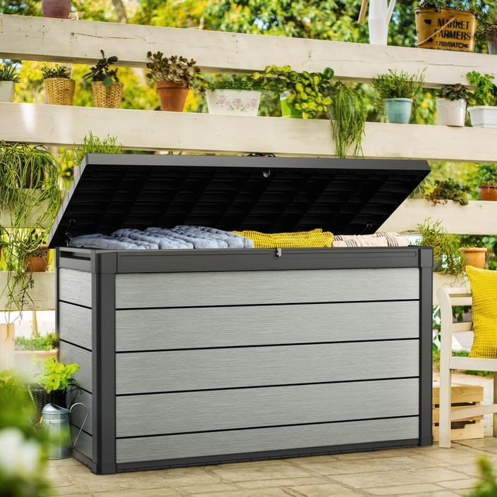 Keter Boîte de rangement de jardin Denali 757 L Anthracite - Photo n°3