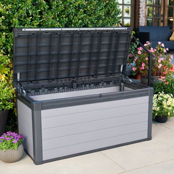 Keter Boîte de rangement de jardin Premier 570 L Gris - Photo n°1