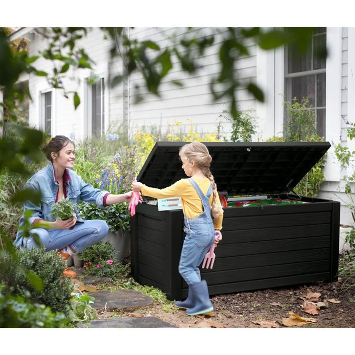 Keter Boîte de rangement pour l'extérieur Northwood 630 L graphite - Photo n°6