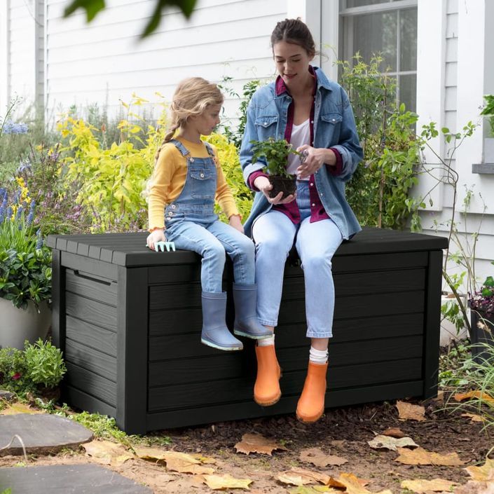 Keter Boîte de rangement pour l'extérieur Northwood 630 L graphite - Photo n°7