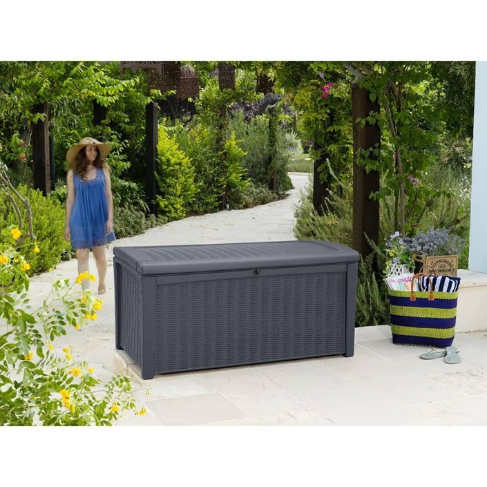 Keter Coffre de rangement de jardin Borneo 416 L - Photo n°4