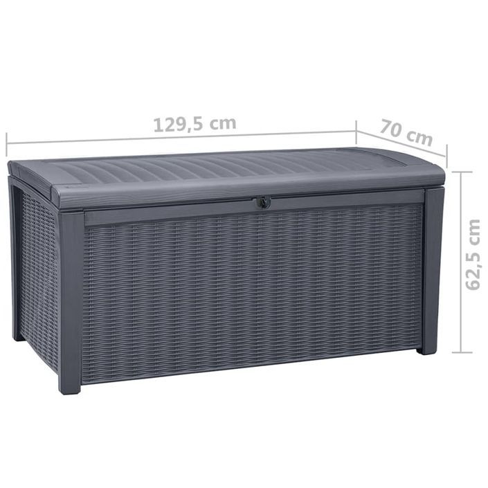 Keter Coffre de rangement de jardin Borneo 416 L - Photo n°9