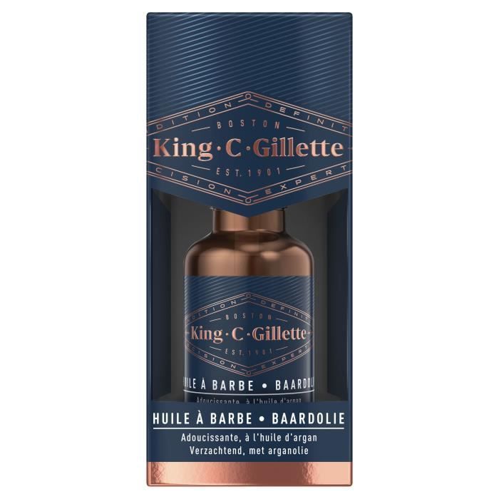 KING C. GILLETTE Huile a barbe - 30 ml - Photo n°1