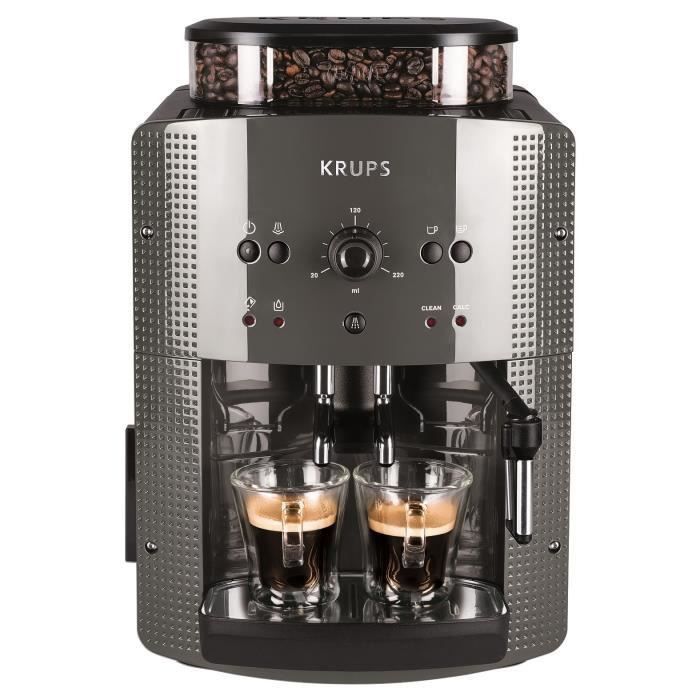 KRUPS YY4451FD Machine a café automatique avec broyeur a grains Essential avec mousseur a lait - Pression 15 bars - Grise - Photo n°4