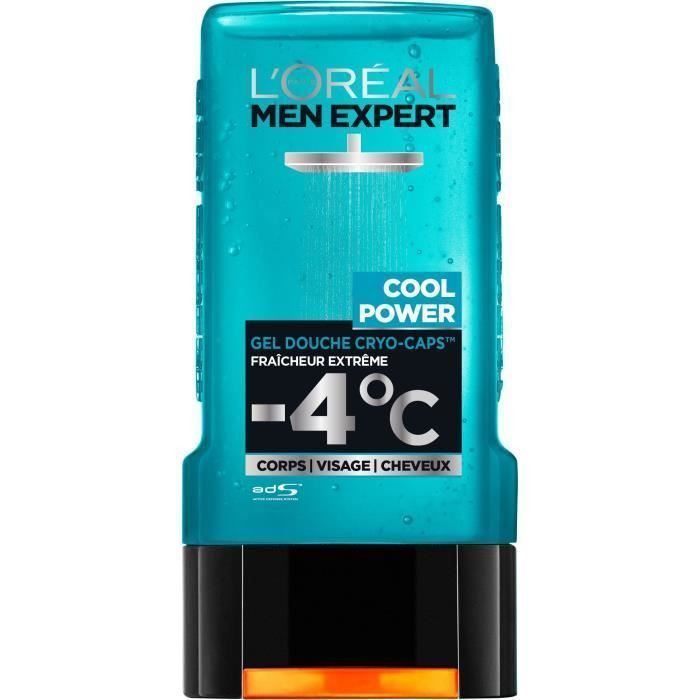 L'Oréal Men Expert Cool Power Fraicheur Extreme Gel Douche Pour Homme - 300 ml - Photo n°1