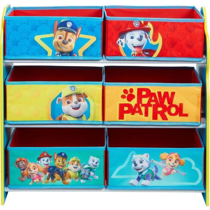 LA PAT' PATROUILLE Meuble de rangement pour chambre d'enfant avec 6 bacs - Photo n°1