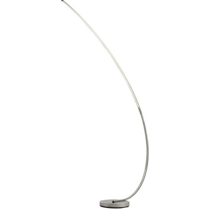 Lampadaire LED arc métal argenté Omeo - Photo n°2