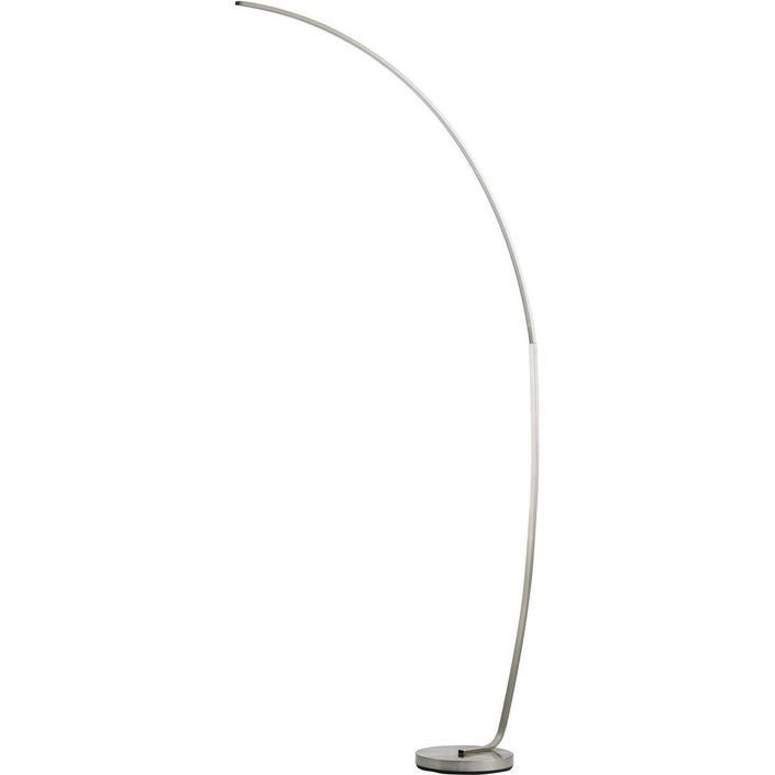 Lampadaire LED métal gris Atixa - Photo n°1