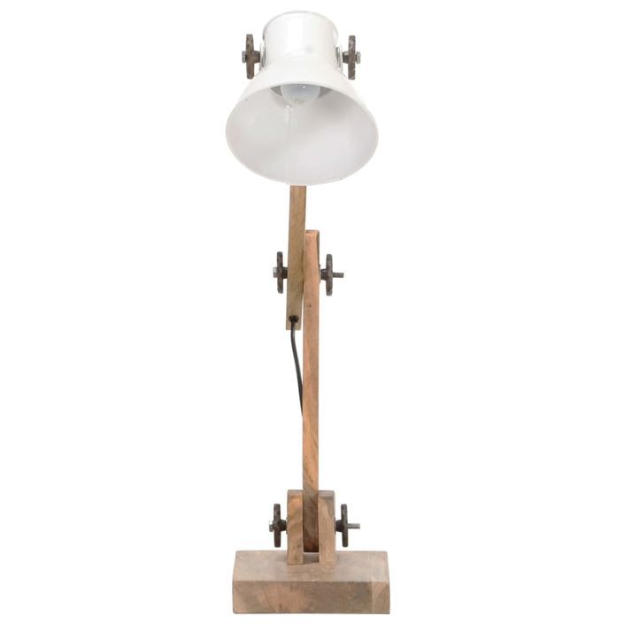 Lampe de bureau industrielle Blanc Rond 58x18x90 cm E27 - Photo n°3