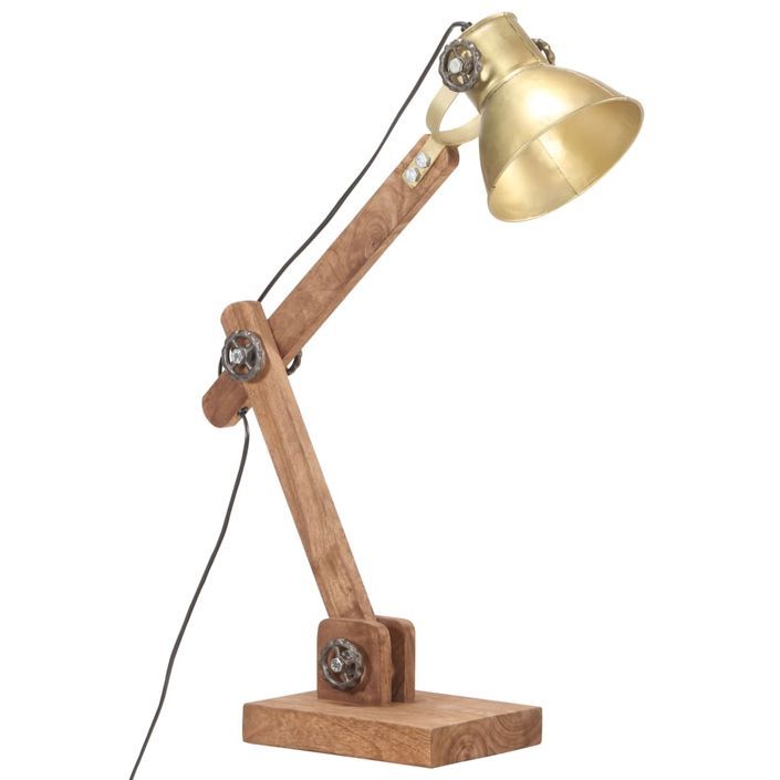 Lampe de bureau industrielle Laiton Rond 58x18x90 cm E27 - Photo n°2