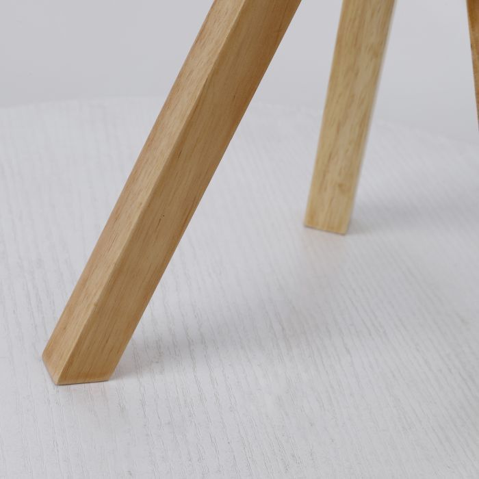 Lampe de table tissu blanc et pieds bois clair Dannew - Photo n°10
