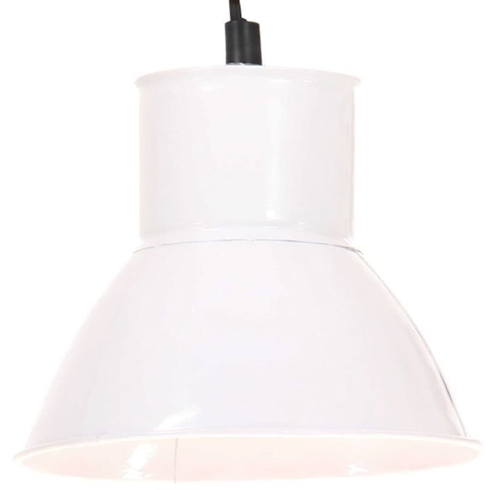 Lampe suspendue 25 W Blanc Rond 17 cm E27 - Photo n°2