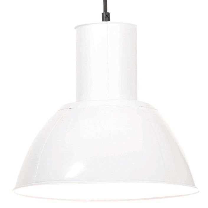 Lampe suspendue 25 W Blanc Rond 28,5 cm E27 - Photo n°1