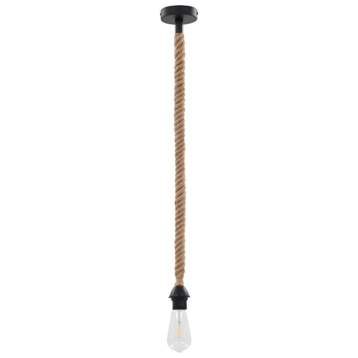 Lampe suspendue avec fil recouvert de corde E27 - Photo n°4