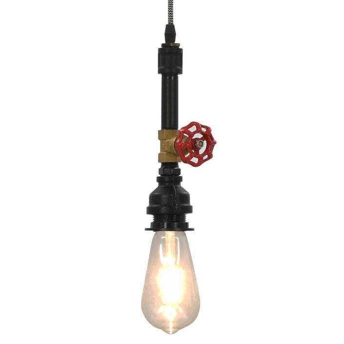 Lampe suspendue Design de robinet Noir E27 - Photo n°1
