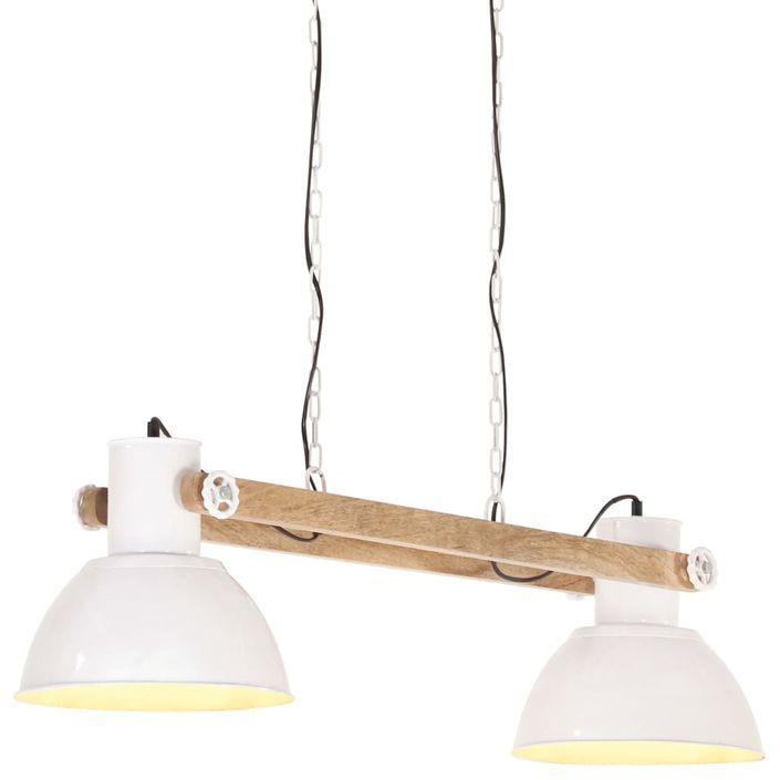 Lampe suspendue industrielle 25 W Blanc 109 cm E27 - Photo n°6
