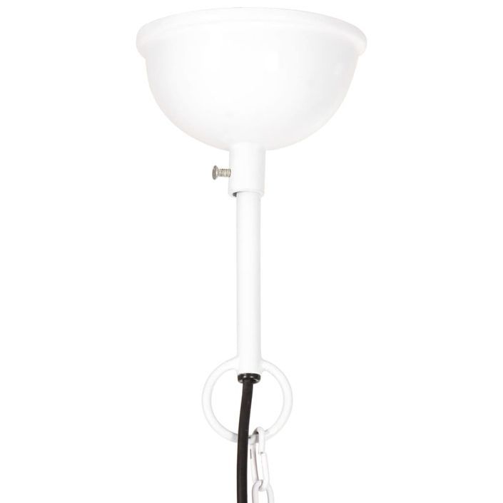 Lampe suspendue industrielle 25 W Blanc Rond 40 cm E27 - Photo n°8