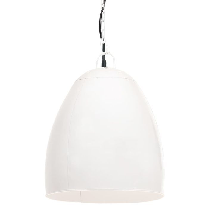 Lampe suspendue industrielle 25 W Blanc Rond 42 cm E27 - Photo n°2