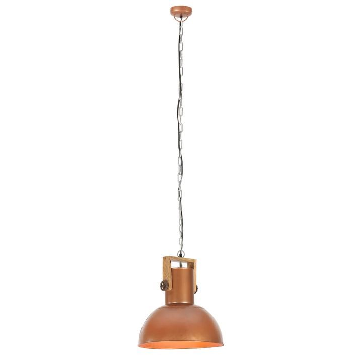 Lampe suspendue industrielle 25 W Cuivre Rond Manguier 32cm E27 - Photo n°7