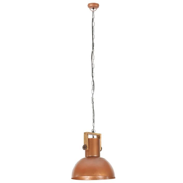 Lampe suspendue industrielle 25 W Cuivre Rond Manguier 32cm E27 - Photo n°8