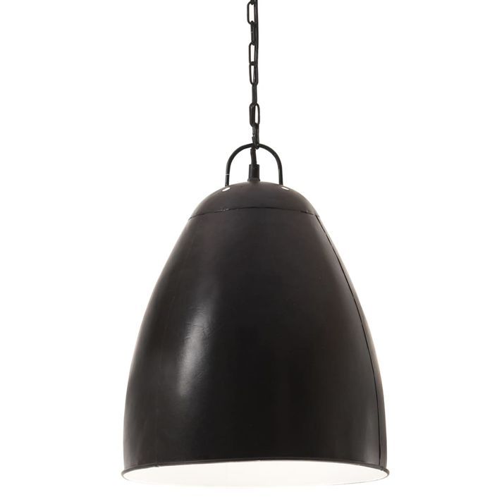 Lampe suspendue industrielle 25 W Noir Rond 32 cm E27 - Photo n°2