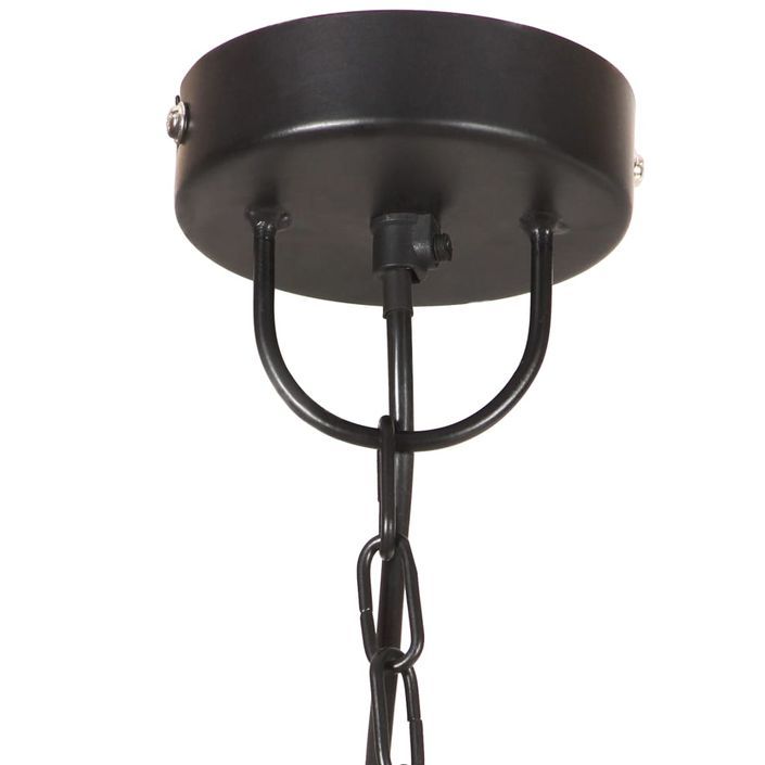 Lampe suspendue industrielle 25 W Noir Rond 32 cm E27 - Photo n°6