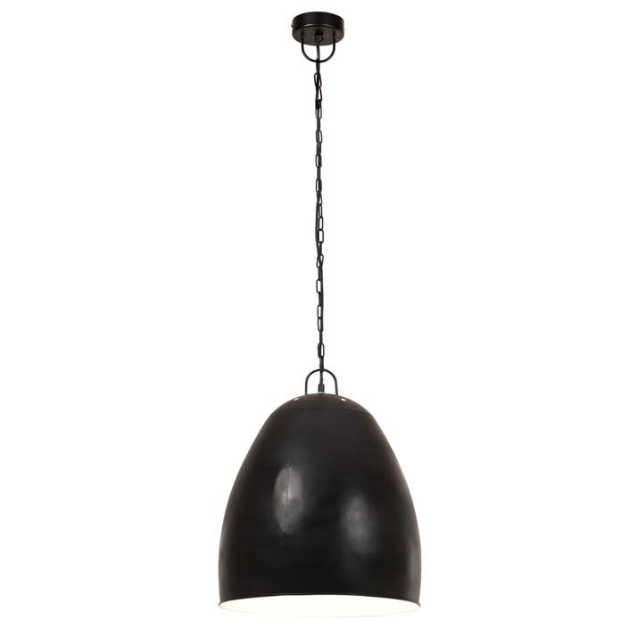 Lampe suspendue industrielle 25 W Noir Rond 42 cm E27 - Photo n°3