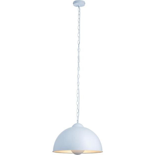 Lampe suspension métal blanc Fola D 40 cm - Photo n°2