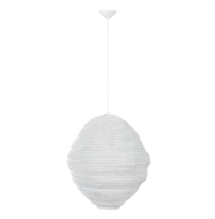 Lampe suspension métal blanc Narsh - Photo n°1