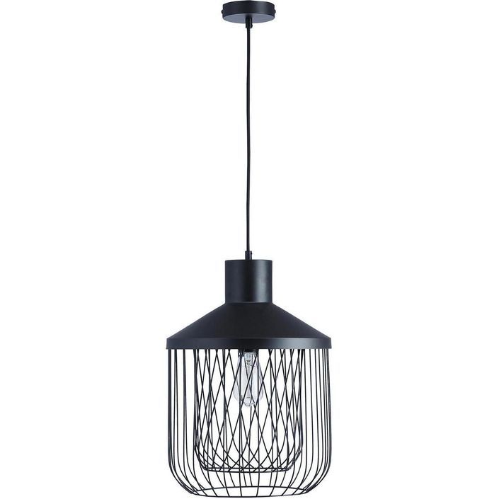 Lampe suspension métal noir Egia - Photo n°2