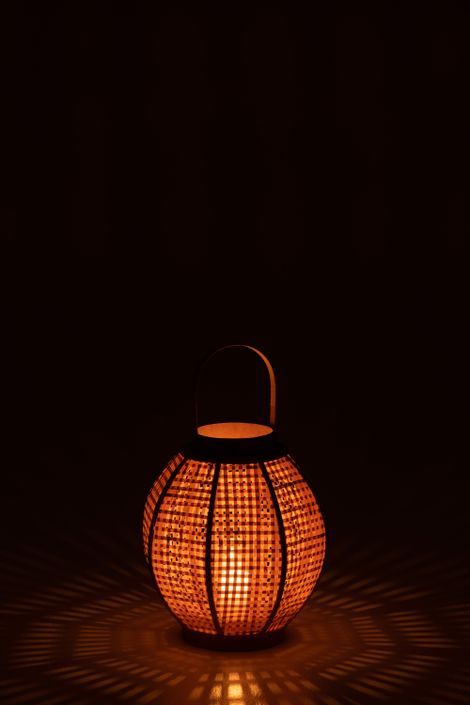 Lanterne en raphia naturel Amalya D 39 cm - Photo n°4