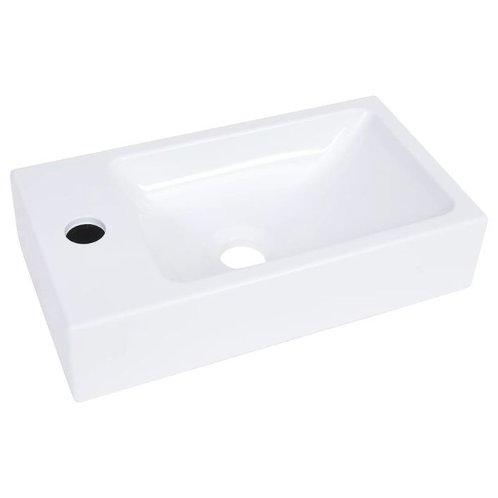 Lavabo 400x220x90 mm SMC Blanc - Photo n°2