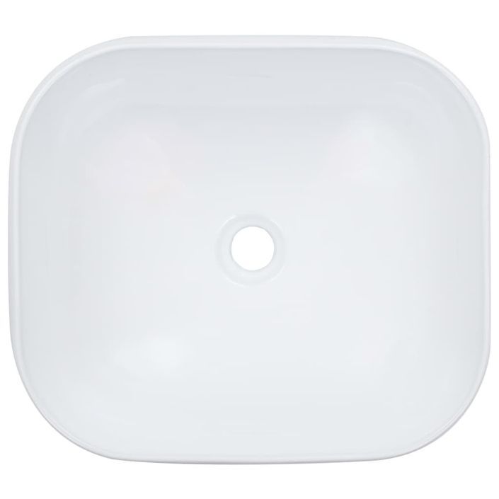 Lavabo 44,5 x 39,5 x 14,5 cm Céramique Blanc - Photo n°3