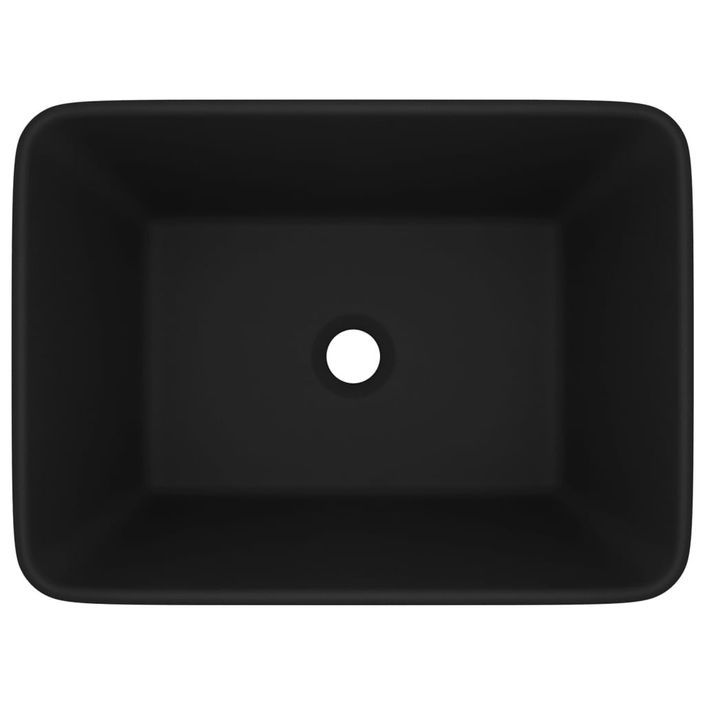 Lavabo de luxe Noir mat 41x30x12 cm Céramique - Photo n°3