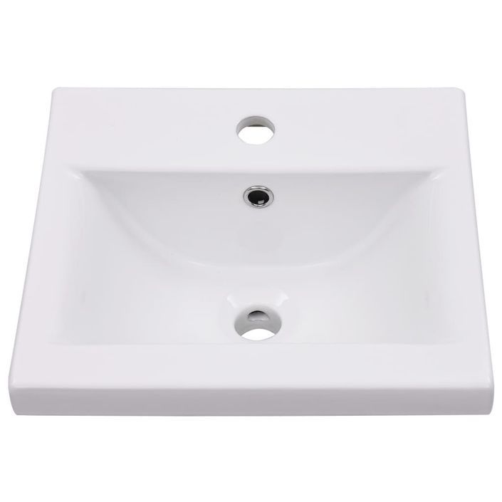 Lavabo encastré 42 x 39 x 18 cm Céramique Blanc - Photo n°3