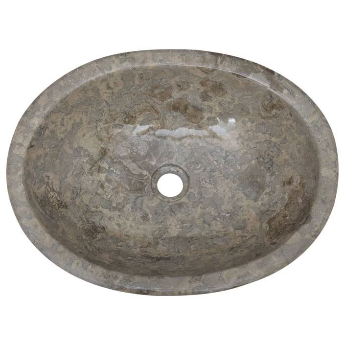 Lavabo Gris 53x40x15 cm Marbre - Photo n°5