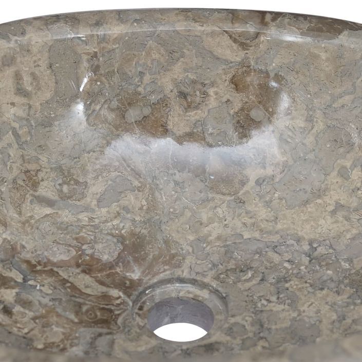 Lavabo Gris 53x40x15 cm Marbre - Photo n°6