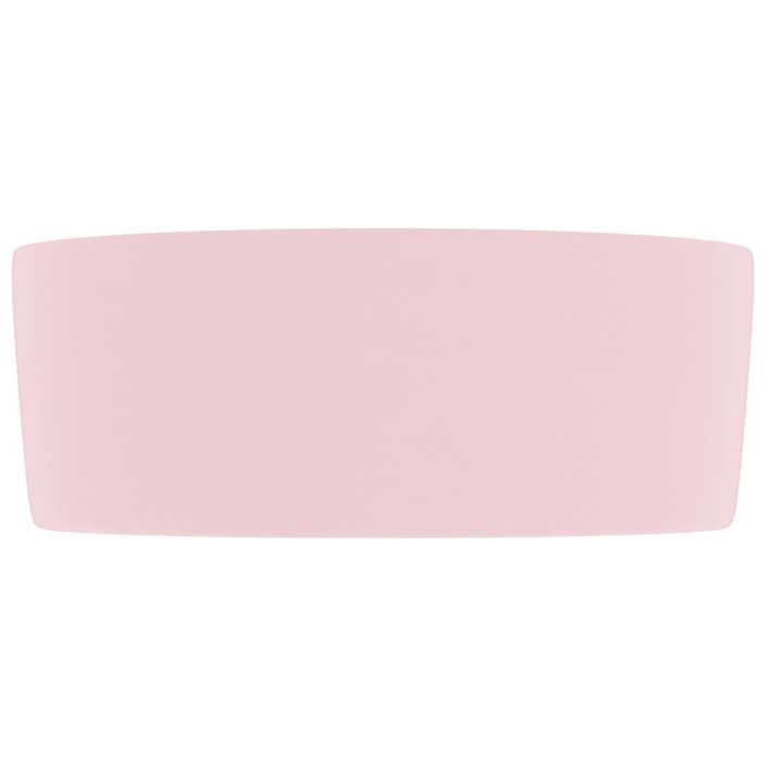 Lavabo rond de luxe Rose mat 40x15 cm Céramique 2 - Photo n°4