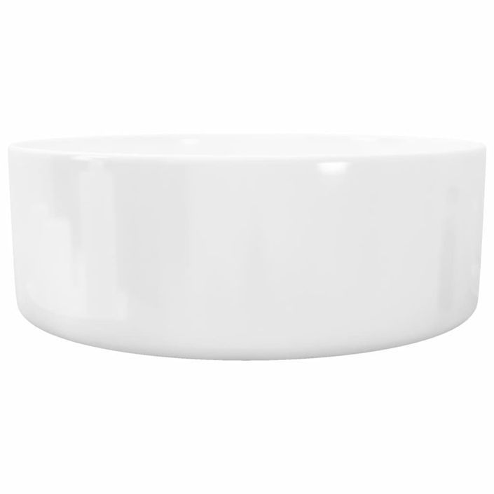 Lavabo ronde Céramique Blanc 40 x 15 cm 2 - Photo n°5